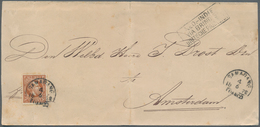 Niederländisch-Indien: 1872. News-Band Wrapper (vertical Fold) Addressed To Holland Bearing Netherla - Netherlands Indies