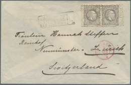 Niederländisch-Indien: 1893. Envelope Addressed To Switzerland Bearing Netherlands Lndies SG 33, 12½ - Netherlands Indies