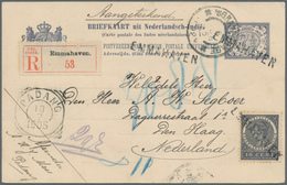 Niederländisch-Indien: 1905. Registered Netherlands Indies Postal Stationery Card 7½c Slate Upgraded - Netherlands Indies