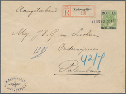 Niederländisch-Indien: 1907. Registered Netherlands Lndies Postal Stationery Envelope 20c On 20c Yel - Indes Néerlandaises