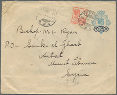 Niederländisch-Indien: 1930, Stationery Envelope "12½ Ct." On 20 C Uprated 12½ C Sent From "BATDERAD - Niederländisch-Indien