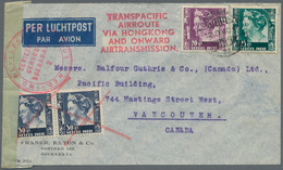 Niederländisch-Indien: 1940. Air Mail Envelope Addressed To Canada Bearing Netherlands Indies SG 347 - Netherlands Indies