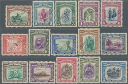 Nordborneo: 1939, Pictorial And Coat Of Arms Definitives Perf. SPECIMEN Complete Set Of 15, Mint Hin - Noord Borneo (...-1963)