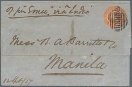 Philippinen: 1857. Folded Letter Sheet Dated Sydney 'Sept 12th 1857. Addressed To Manila Bearing New - Philippines