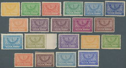 Saudi-Arabien: 1934/57, Definitive Series With Supplementary Values/colours, Unused Mounted Mint (so - Arabia Saudita