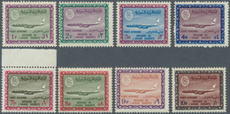 Saudi-Arabien: 1967/71, Airmail 1 Pia.-10 Pia. With Wmk. 2, Mint Never Hinged MNH (SG 806/14, Scott - Saudi Arabia
