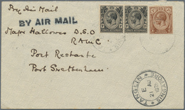 Singapur: 1926 (21.8.), Internal Airmail Letter By Air Survey Company At 4c. Local Rate Bearing Hori - Singapore (...-1959)