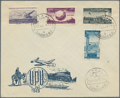 Syrien: 1949-52, Two FDC, UPU 1949 And Social Conference 1952, A Fine And Attractive Pair - Syria