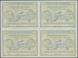 Thailand: Design "Rome" 1906 International Reply Coupon As Block Of Four Siam (native Characters - S - Thaïlande