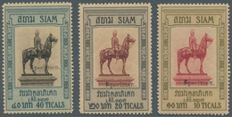 Thailand: 1908, Special Edition 40 Years Government Chulalongkorn Equestrian Monument 10 T. Brown/ C - Tailandia