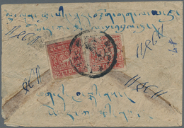 Tibet: 1933, 1 T., 2 T. Tied "PHARI" To Reverse Of Cover To Lhasa. - Asia (Other)
