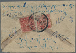 Tibet: 1933, 1 T., 2 T. Tied "PHARI" To Reverse Of Cover To Lhasa. - Otros - Asia