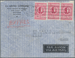 Vietnam-Süd (1951-1975): 1958, 4d (3) Tied Machine "SAIGON 11 12 1958" To Express Air Mail Cover To - Vietnam