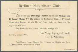 Thematik: Anzeigenganzsachen / Advertising Postal Stationery: 1901, Dt. Reich. Anzeigen-Privat-Postk - Ohne Zuordnung