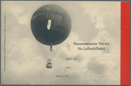 Thematik: Ballon-Luftfahrt / Balloon-aviation: 1912/1914, Hannoverscher Verein Für Luftschifffahrt. - Arbres