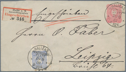 Thematik: Einschreibbriefe Und -Zettel / Registered Covers And Labels: "HALLE A.S. AUSSTELLUNGSPLATZ - Non Classificati