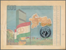 Thematik: Flaggen / Flags: 1996, TAJIKISTAN: 50 Years Of United Nations Miniature Sheet Showing Taji - Other & Unclassified