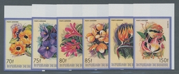 Thematik: Flora, Botanik / Flora, Botany, Bloom: 1986, BURUNDI: Flowers Complete Set Of Six IMPERFOR - Otros & Sin Clasificación