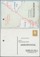 Thematik: Flugzeuge, Luftfahrt / Airoplanes, Aviation: 1928, Dt. Reich. Privat-Doppelkarte 0+3Pf Bra - Airplanes