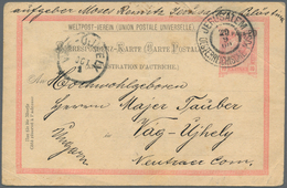 Thematik: Judaika / Judaism: 1900, Austrian 20 Para Stationery Card Sen From JERUSALEM To Hungary. S - Unclassified