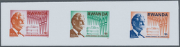 Thematik: Musik / Music: 1976, Rwanda. Collective Trial Color Proof Sheet Of For The 10fr Value Of T - Music