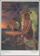 Thematik: Musik-Komponisten / Music-composers: 1933, Dt. Reich. Privat-Postkarte 6 Pf Hindenburg "18 - Music