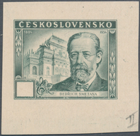 Thematik: Musik-Komponisten / Music-composers: 1934, "1834 - 1934 Smetana", Artist's Proof In Grey-g - Music