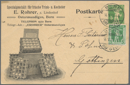 Thematik: Nahrung-Eier / Food-eggs: 1911, Schweiz. Postkarte 5c Tellknabe, Vs. Links Illustrierte We - Autres & Non Classés