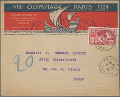 Thematik: Olympische Spiele / Olympic Games: 1924, Frankreich, Farbiger Vordruckbrief "VIII. OLYMPIA - Other & Unclassified