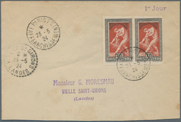 Thematik: Olympische Spiele / Olympic Games: 1924, Frankreich, 30 C. Waager. Paar FDC 23.5.24 Und Ne - Other & Unclassified
