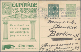 Thematik: Olympische Spiele / Olympic Games: 1927, Niederlande, 5 C. ZuF Auf 5 C. Sonder-Ganzsachenk - Otros & Sin Clasificación