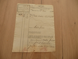 Lettre De Voiture Roulage Commerce Dervieu Lyon à Beaucaire 1806 Toiles Indiennes En L'état - Transports