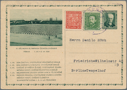 Thematik: Pfadfinder / Boy Scouts: 1934, CSR. Picture Entire Postcard 50h Masaryk With Picture "3rd - Other & Unclassified