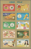 Thematik: Pfadfinder / Boy Scouts: 1974, Lebanon Scouts Complete Set Of Ten Stamps Imperf Proof On C - Otros & Sin Clasificación