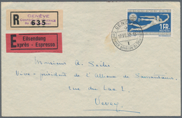 Thematik: Politik / Politics: 1932, Switzerland. Registered Express Letter With Special R-label "Gen - Unclassified