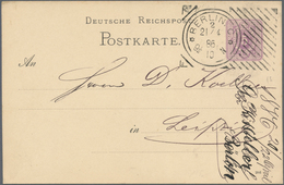 Thematik: Postautomation / Postal Mecanization: 1886, Hoster Maschinenstempel In Type 1 Und 2 ( "1" - Post