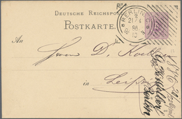 Thematik: Postautomation / Postal Mecanization: 1886, Hoster Maschinenstempel In Type 1 Und 2 ( "1" - Posta