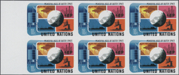 Thematik: Raumfahrt / Astronautics: 1975, UN New York. Imperforate Block Of 6 For The 10c Value Of T - Andere & Zonder Classificatie