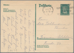 Thematik: Schiffe / Ships: 1928, Dt. Reich. Privat-Postkarte 8 Pf Beethoven "Stapellauf Des Lloyd-Sc - Boten