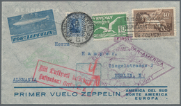 Thematik: Sport-Fußball / Sport-soccer, Football: 1930, Zeppelin Cover SÜDAMERIKAFAHRT With Scarce M - Other & Unclassified