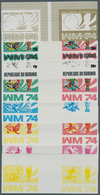 Thematik: Sport-Fußball / Sport-soccer, Football: 1974 SOCCER WORLD CUP GERMANY - 8 Items; Burundi, - Sonstige & Ohne Zuordnung