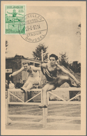Thematik: Sport-Leichtathletik / Sports-athletics: 1950, Belgium, Athletic Competition, Group Of Sev - Athletics