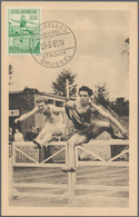 Thematik: Sport-Leichtathletik / Sports-athletics: 1950, Belgium, Athletic Competition, Group Of Sev - Leichtathletik