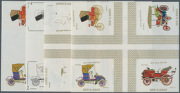 Thematik: Verkehr-Auto / Traffic-car: 1969, Umm Al Qiwain. Progressive Proof (8 Phases) In Cross Gut - Automobili