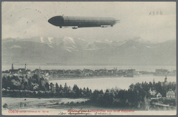 Thematik: Zeppelin / Zeppelin: 1907, HACKER, GEORG: Erster Zeppelinkapitän Auf LZ 3 (Z I). Postkarte - Zeppelins