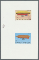 Thematik: Zeppelin / Zeppelin: 1979, SAO TOME E PRINCIPE: History Of Aviation - AIRSHIPS Complete Se - Zeppelin