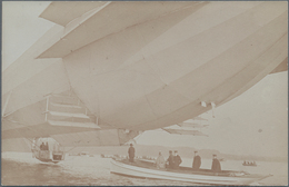 Thematik: Zeppelin / Zeppelin: 1908. Original, Period, Real Photo Postcard (RPPC) Of German Zeppelin - Zeppelins