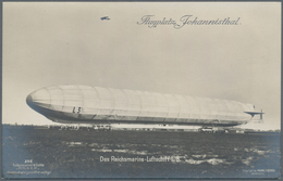Thematik: Zeppelin / Zeppelin: 1910 (ca). German Empire Pioneer Zeppelin Airship Real Photo Postcard - Zeppelines