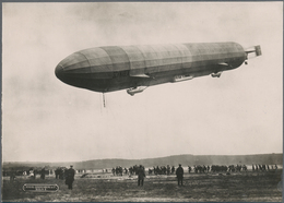 Thematik: Zeppelin / Zeppelin: 1911. Original, Period Photo Of The Pioneering Airship Schwaben In It - Zeppelins