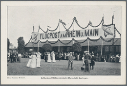 Thematik: Zeppelin / Zeppelin: 1912. Scarce Rhein Main Airship Official Postcard, Listed In The Sieg - Zeppelines